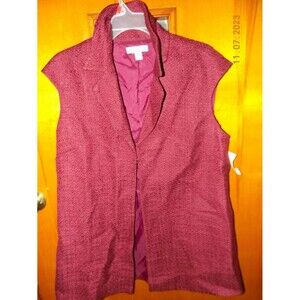 New Coldwater Creek women's sleeveless jacket size 16